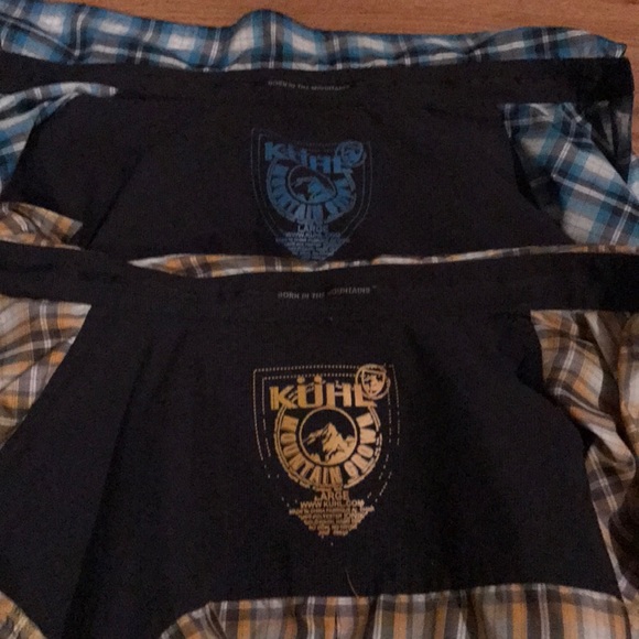 Kuhl plaid shirts x 2 - Picture 2 of 6